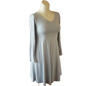 Soft Surroundings Long Sleeve Knit A-Line Sheath Dress Size Petite PXS Blue New